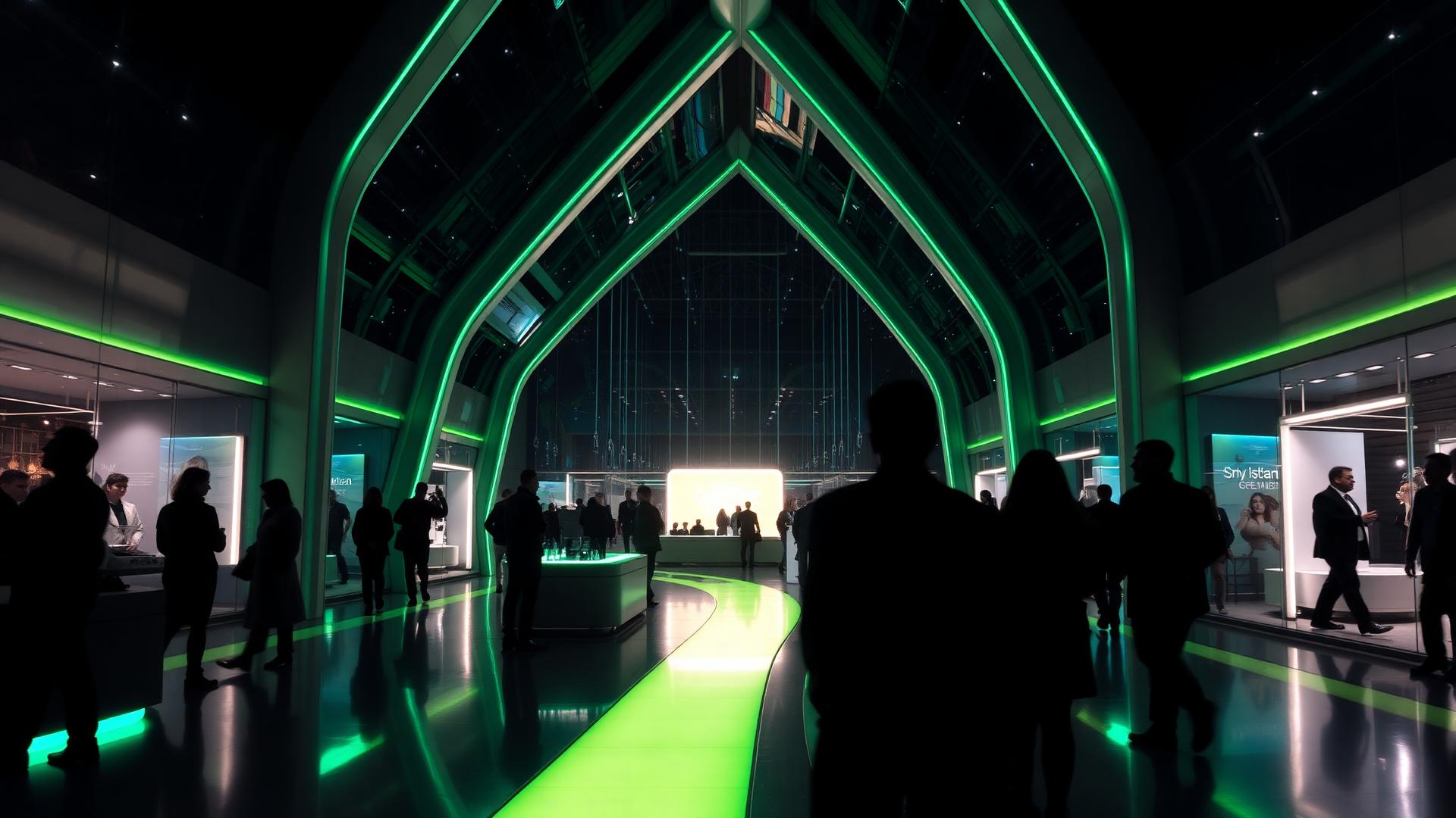 Green Apple exhibition hall in Abu Dhabi